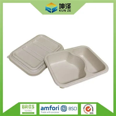 Plato manje biodégradables ak kouvèti